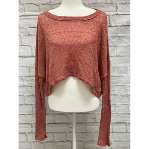 Rust/orange cropped sweater